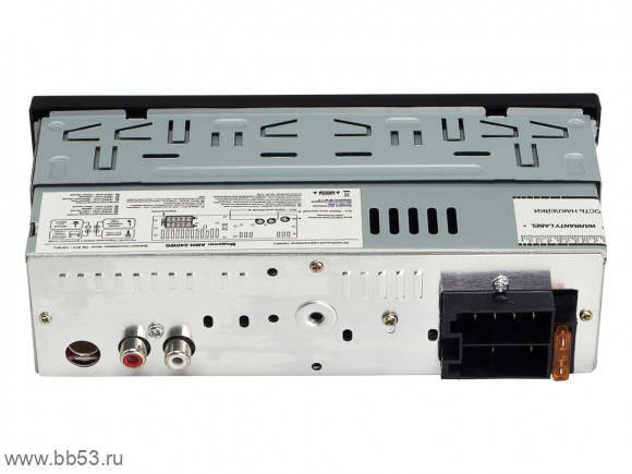 AURA AMH-204BT [12-24V/без CD/BT/mp3/USB/SD/EQ/1 RCA sub control/зеленая подсветка/несъемная панель]