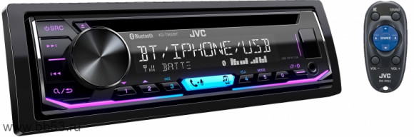 JVC KD-T902BT DSP [BT/mp3/FLAC/USB 1.5A/13EQ/3 RCA sub control/пульт/микрофон]