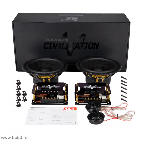 Kicx Sound Civilization MS 62 [16см/2х комп./100Вт ном./200Вт макс./90Дб/4 Ом/55 - 20000 Гц]