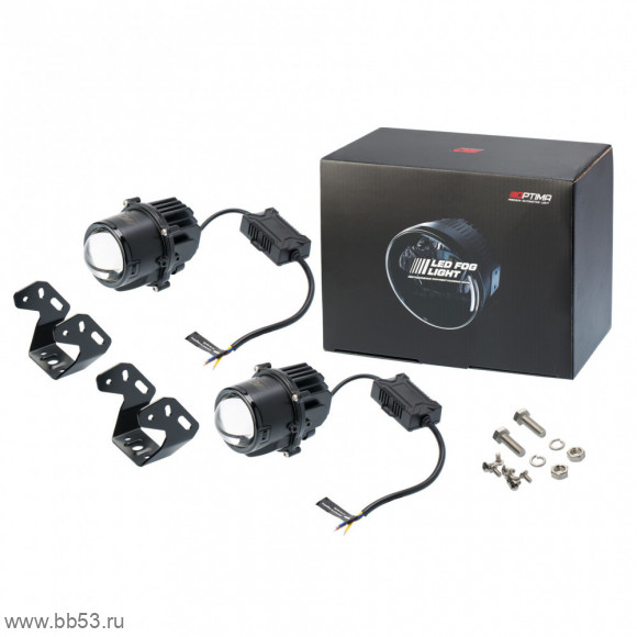 OPTIMA LED Waterproof 0896 9-32V 30W [светодиодные би-линзы В ПТФ 2 штуки/111*60*43mm]