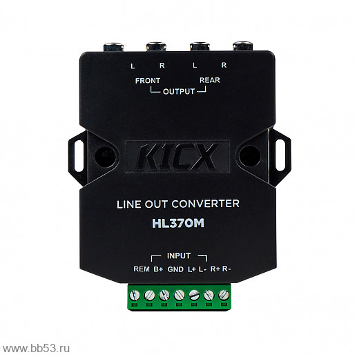 Kicx HL 370M [Адаптер hi-level -> RCA 4х канальный/Выход для дистанционного включения усилителя.]