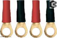 Sound Quest RT414G 4GA Gold 6mm Ring Terminals [Набор клемм 4 шт.]