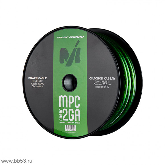 Machete MPC-2GA [Силовой кабель зеленый 1м./OFC МЕДЬ]