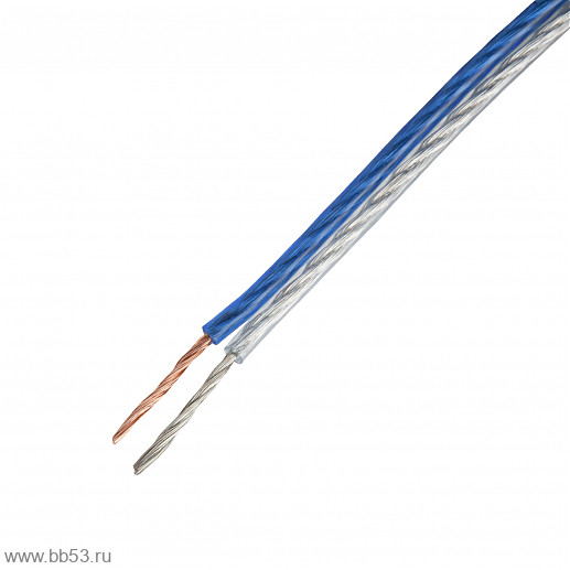 Kicx SC-12100 12AWG [Акустический кабель OFC/1 метр/бело-синий/бескислородная МЕДЬ]
