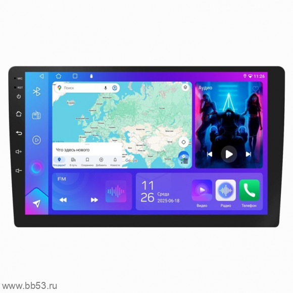 Eplutus CA103 [11"/8 ядер+4Gb+64Gb/4k/CarPlay+Android Auto/ANDROID 12/BT 5.43/USB/lTE/WiFi/GPS]