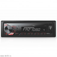 ACV AVS-812R [без CD/mp3/front USB/SD/EQ/красная подсветка/несъемная панель]