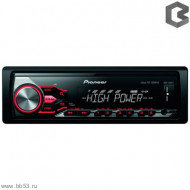 Pioneer MVH-280FD [без CD/100Wx4 FD усил/mp3/front USB/front AUX in/EQ/2 RCA/красная подсветка/2016]