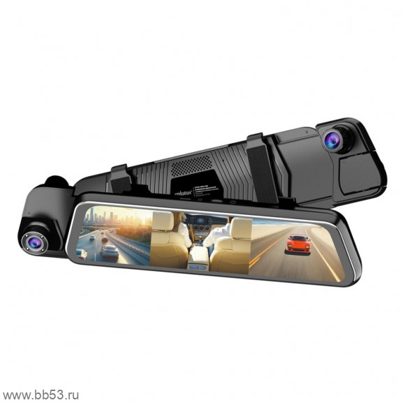 Eplutus D93 [зеркало-видеорег.3 камеры 1920х1080. FHD/30 кадр./170+170 гр/экран 12" сенс.]