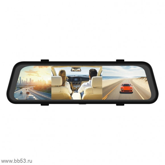 Eplutus D93 [зеркало-видеорег.3 камеры 1920х1080. FHD/30 кадр./170+170 гр/экран 12" сенс.]