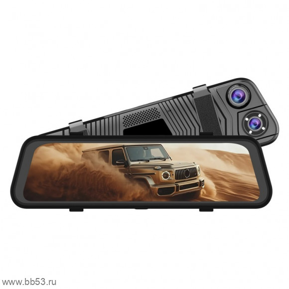 Eplutus D93 [зеркало-видеорег.3 камеры 1920х1080. FHD/30 кадр./170+170 гр/экран 12" сенс.]