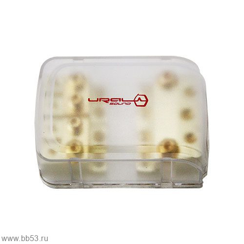 Ural PB-DB06ANL [вход 3*0Ga, выход 4*4Ga/под 1 ANL предохранитель/дистрибьютер питания/Gold]