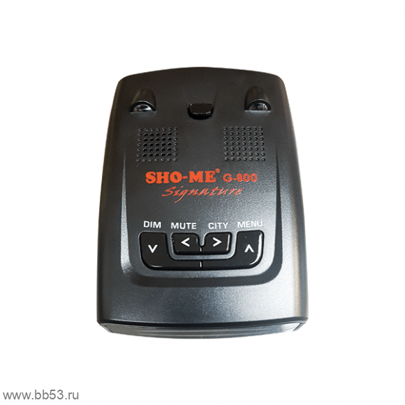 Sho-Me G-800 Signature [GPS сигнатурный радар/СТРЕЛКА,КОРДОН/защита от ложных сработок/360гр.]