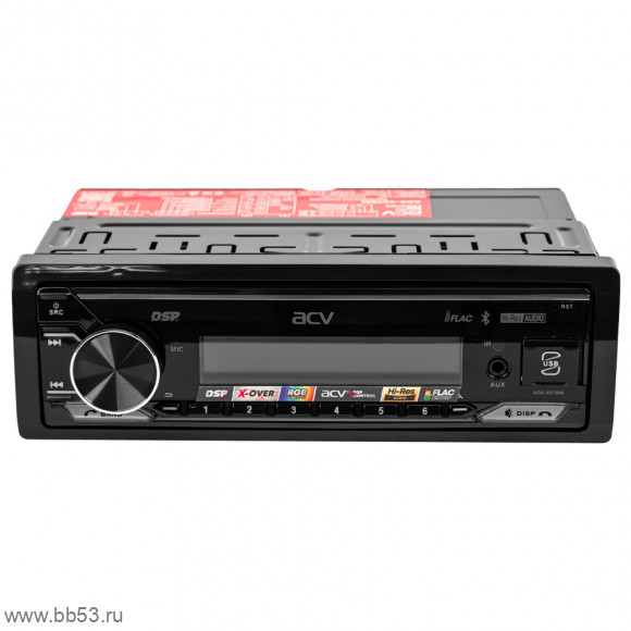 ACV ADX-907BM DSP [без CD/BT/mp3/USB/SD/EQ/3 RCA sub control/ПРОЦЕССОР/ВЫНОСНОЙ МИКРОФОН]