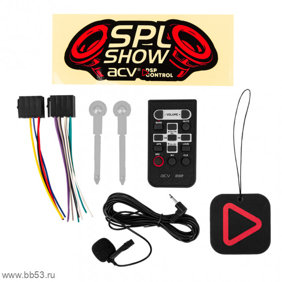 ACV ADX-907BM DSP [без CD/BT/mp3/USB/SD/EQ/3 RCA sub control/ПРОЦЕССОР/ВЫНОСНОЙ МИКРОФОН]