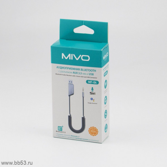 MIVO MF-04 [мини-адаптер/Bluetooth 5.3/AUX]