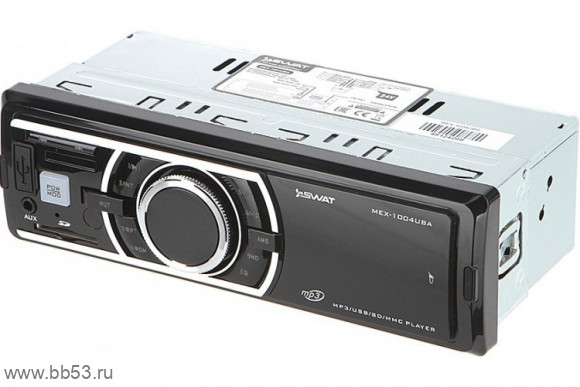 Swat MEX-1004UBA [24V/без CD/mp3/front USB/SD/EQ/янтарная подсветка]