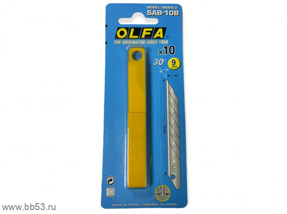 Лезвия для ножа Olfa OL-SAB-10B (10 шт)