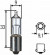 Автолампа H10W (BA9s) 10W 12V Bosch