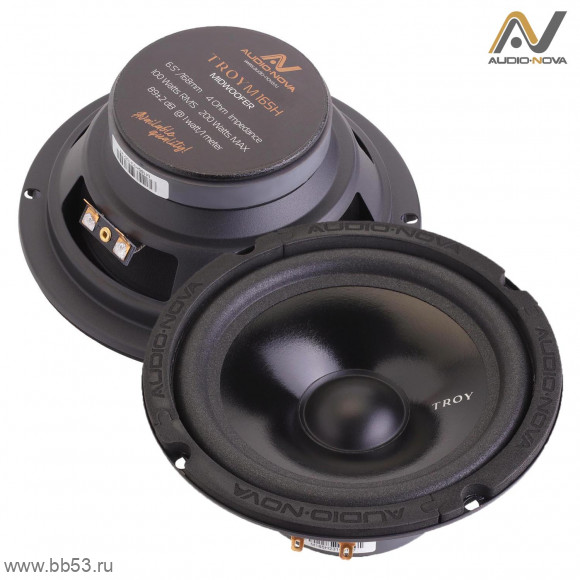 Audio Nova Troy M165H [6,5"/50 Вт  ном./100 Вт макс/89 Дб/4 Ом/63-10000 Гц/2 шт.]