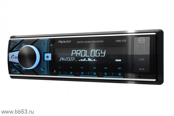 Prology CMD-320 DSP [без CD/BT/mp3/USB/SD/EQ/3 RCA sub control/пульт/ПРОЦЕССОР]