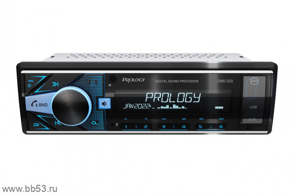 Prology CMD-320 DSP [без CD/BT/mp3/USB/SD/EQ/3 RCA sub control/пульт/ПРОЦЕССОР]