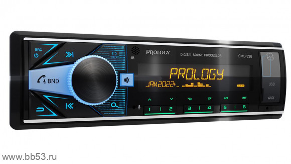 Prology CMD-320 DSP [без CD/BT/mp3/USB/SD/EQ/3 RCA sub control/пульт/ПРОЦЕССОР]