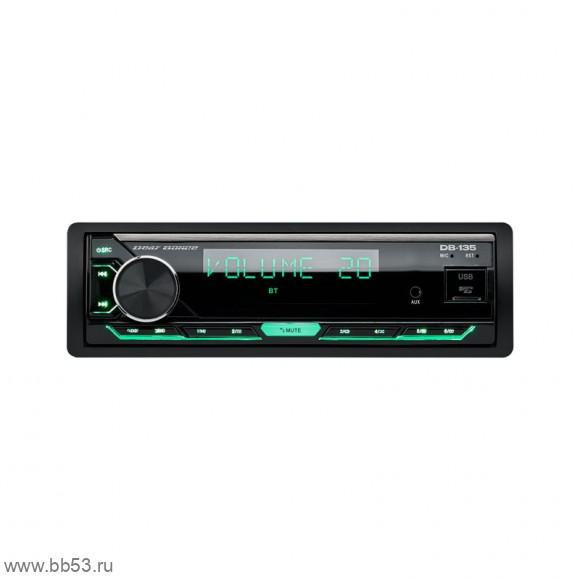 Deaf Bonce DB-135 [без CD/BT/mp3/USB/SD/EQ 28 полос/2 RCA sub control/кроссовер]