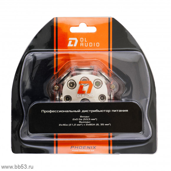 Dl Audio Phoenix Power 04 [вход 2*0Ga, выход 2*4/8Ga/дистрибьютер питания]