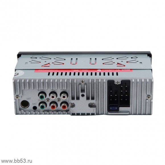 ACV AVS-930BR [BT/без CD/mp3/2 USB/SD/EQ/3RCA/красная подсветка/несъемная панель]