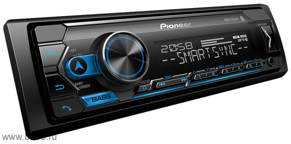 Pioneer MVH-S325BT [без CD/BT/mp3/front USB/front AUX in/EQ/1 RCA/микрофон/13EQ]