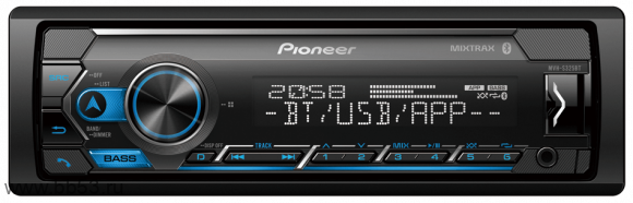 Pioneer MVH-S325BT [без CD/BT/mp3/front USB/front AUX in/EQ/1 RCA/микрофон/13EQ]