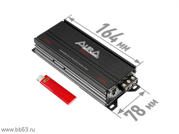AURA VENOM-D1.800 [ном. 340Вт (4 Ом),500Вт (2 Ом),800Вт (1 Ом)/20Гц-250Гц/Hi-Level input/пульт]