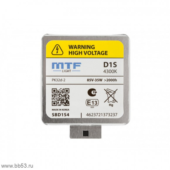 Биксенон лампа MTF D1S 4300K ORIGINAL 85V 35W 3341Lm (OEM)