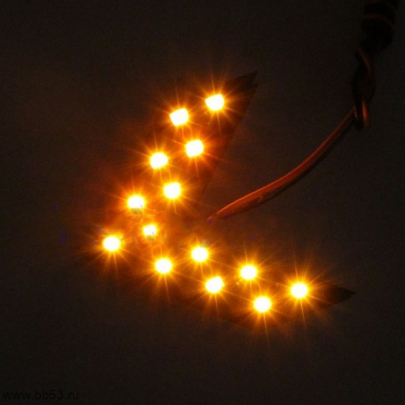 Светодиодный повторитель в зеркала 5050 SMD Желтый