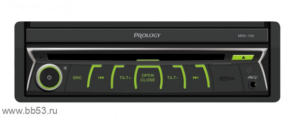 Prology MDD-720 [7" мото дисплей/DVD/mp3/USB/3 RCA out Sub control/любая подсв.]