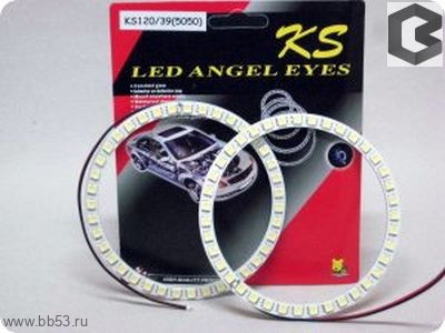Подсветка KS LED ANGEL EYE (ангельские глазки) d=120mm, 39 SMD 5050 диода, 2шт.