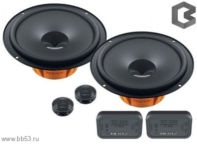 Hertz DSK 165.3 [16.5см/2х комп./80Вт ном./160Вт макс./93Дб/целлюл. диффузор/монт. глубина 64мм]