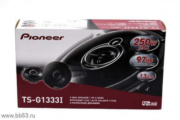 Pioneer TS-G1333I [13см/3х полосн. коакс./35Вт ном./250Вт макс./97Дб/34 - 25000Гц]