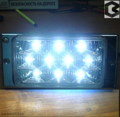 LADA 2110-2115 светодиодные черные PL519DLB [Противотуманные фары, комплект 2 шт., лампы и провода]