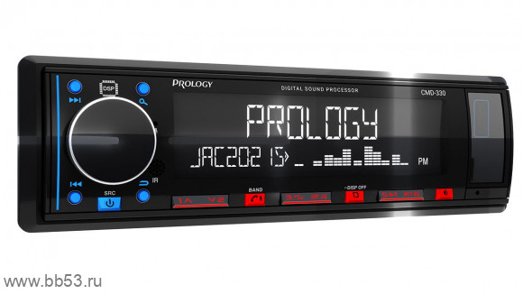 Prology CMD-330 DSP [без CD/BT/mp3/USB/SD/EQ/3 RCA sub control/пульт/ПРОЦЕССОР]