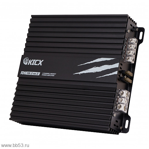 Kicx RX 120.2 ver.2 [RMS: 2x120W (4 Ом) 2x180W (2 Ом)/регулир. high,low-pass фильтры]