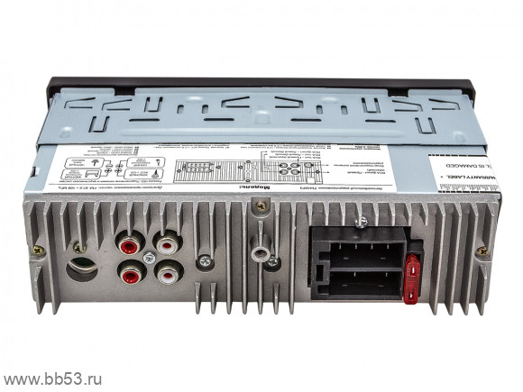 Pioneer MVH-S410BT [без CD/mp3/BT/front USB/2 RCA out/13EQ/красная подсв./2019]