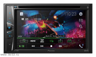 Pioneer AVH-G210BT [6,2" WVGA/DVD/BT/USB/AUX/2 RCA out/зеленая подсветка]