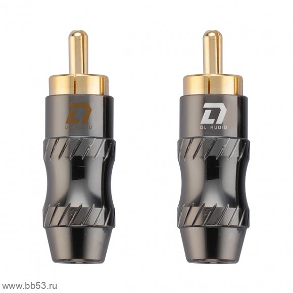 DL Audio Gryphon Pro RCA Plugs [прямой никелированн. латунь RCA коннектор /2 шт.]