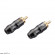 DL Audio Gryphon Pro RCA Plugs [прямой никелированн. латунь RCA коннектор /2 шт.]