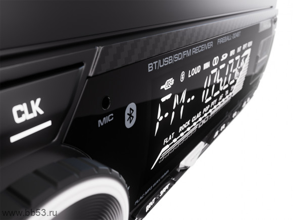 AURA FIREBALL-304BT [12V/без CD/BT/mp3/2USB/SD/EQ/1 RCA sub control/белая подсветка]