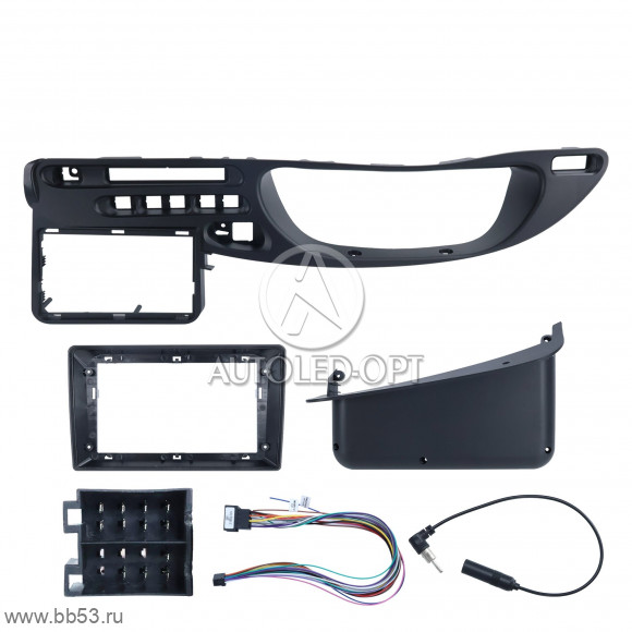 ZKT-062 Рамка 9" Chevrolet Niva/Niva Bertone NIVA 2003-19/Lada Niva travel 19+ с комплектом проводки