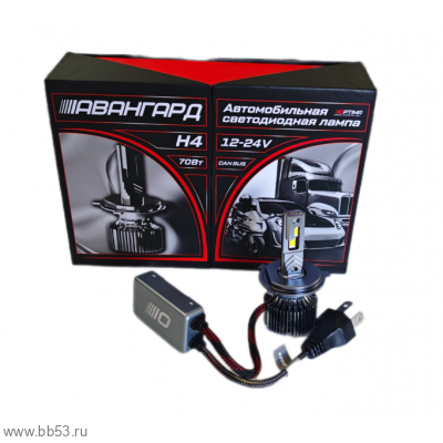 H4 OPTIMA LED АВАНГАРД CANBUS комплект светодиодных ламп 12-24V/70W/6800Lm/5500K/2шт