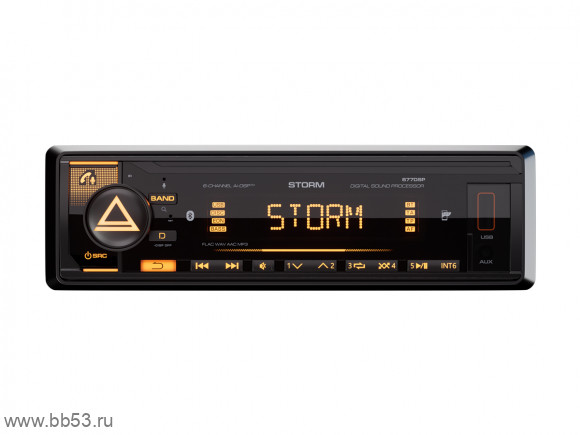 AURA STORM-678DSP [без CD/BT/mp3/USB/SD/EQ/3 RCA sub control/пульт/ПРОЦЕССОР]