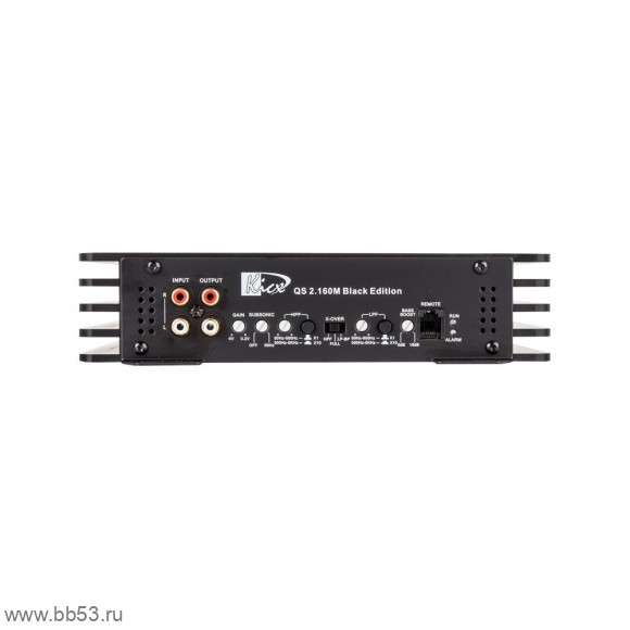 Kicx QS 2.160M BLACK EDITION [RMS: 2x160W 1x350W (4 Ом) 2x210W (2 Ом)/регулир. high,low-pass]